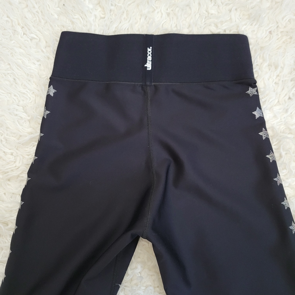 Ultracor Soul Cycle Star Leggings Sz M Black Athleisure - Picture 9 of 10